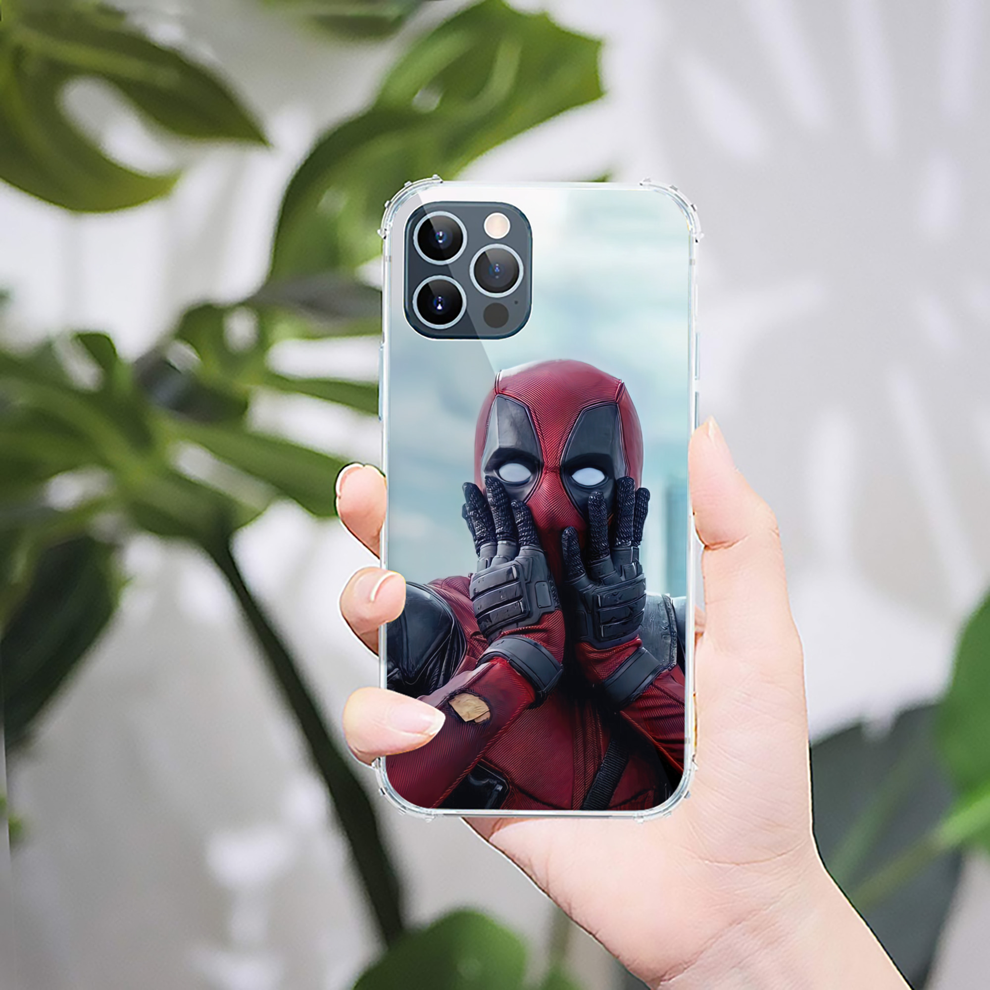 （画像用） Deadpool デッドプール 【iPhone 12シリーズ対応】透明スマホケース（クリアソフトケース）